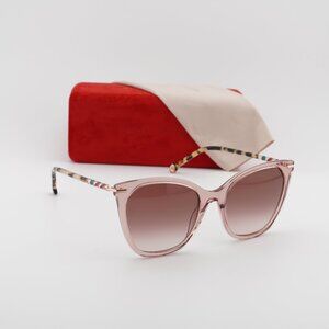 Carolina Herrera HER 0091/S 0L93 HA Cat Eye Sunglasses - Peach/Gold/Brown